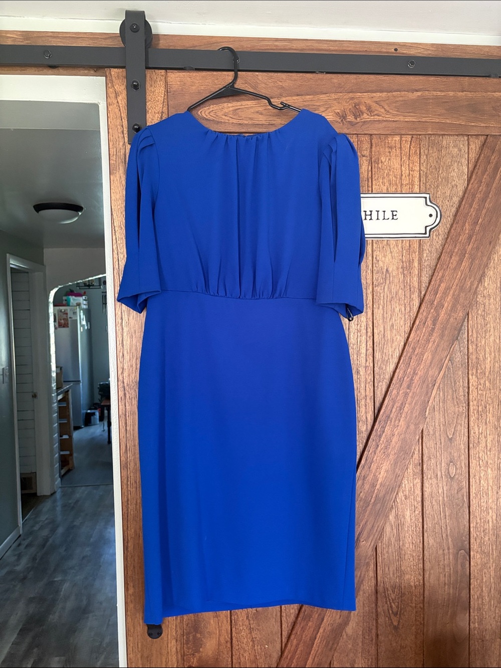 Calvin Klein Cobalt Blue Midi Sheath Dress